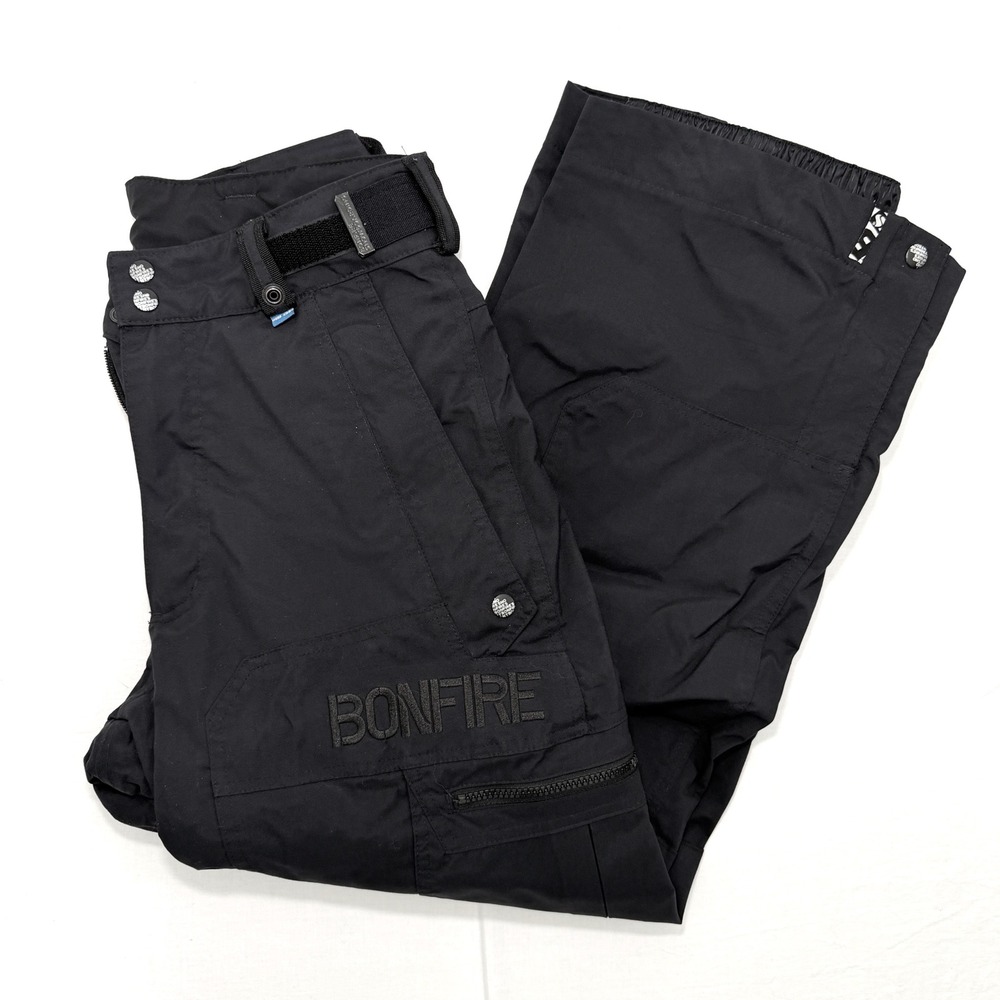 Bonfire Snowboard Pants Mens Small Black Fusion Classic Fit Ski Snow